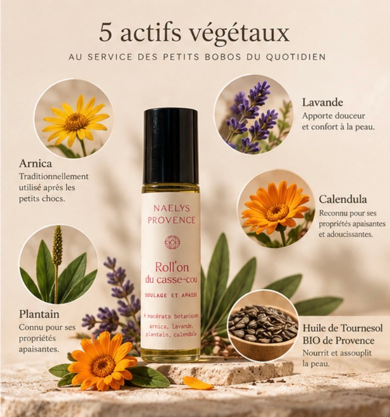 Roll’on du Casse-Cou – Arnica & Calendula | Naelys Provence