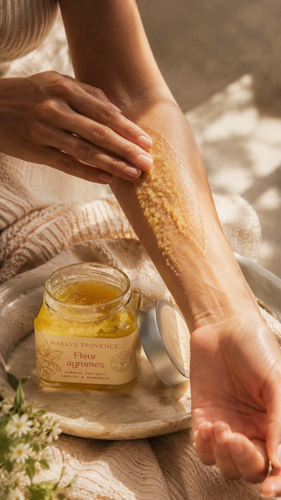 Gommage Corps Fleur Agrumes – Naëlys Provence