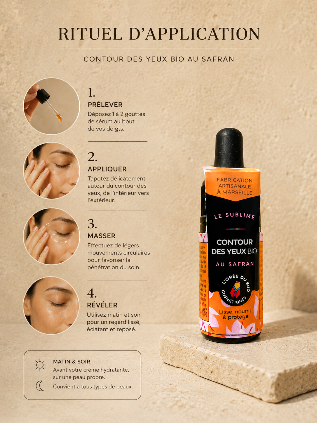 Contour des Yeux Bio au Safran — Le Sublime 5ml