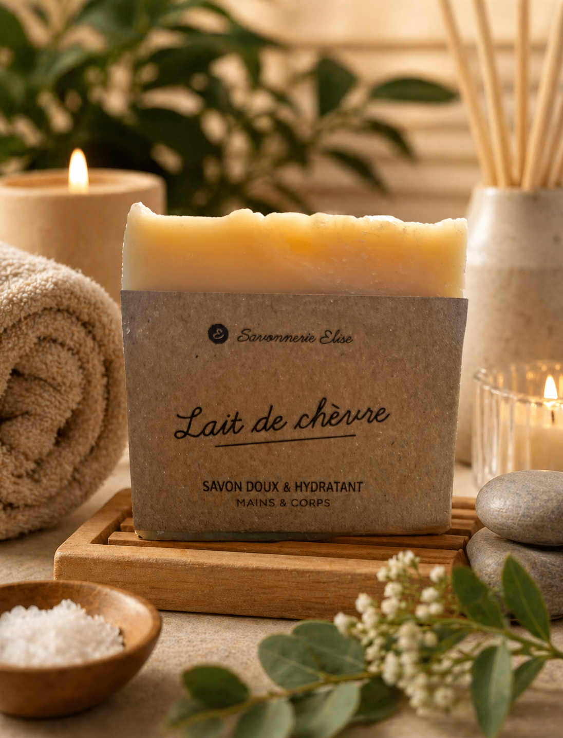 Savon Doux au Lait de Chèvre Bio