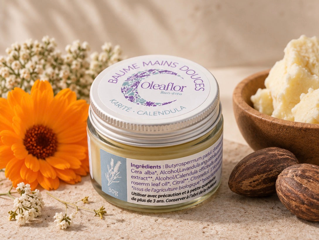 Baume Mains Douces Karité & Calendula | Oléaflor